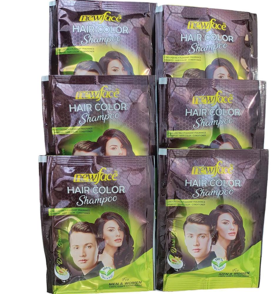 Premium Quality Brown Hair Shampoo 200ml Instant Color No Waiting