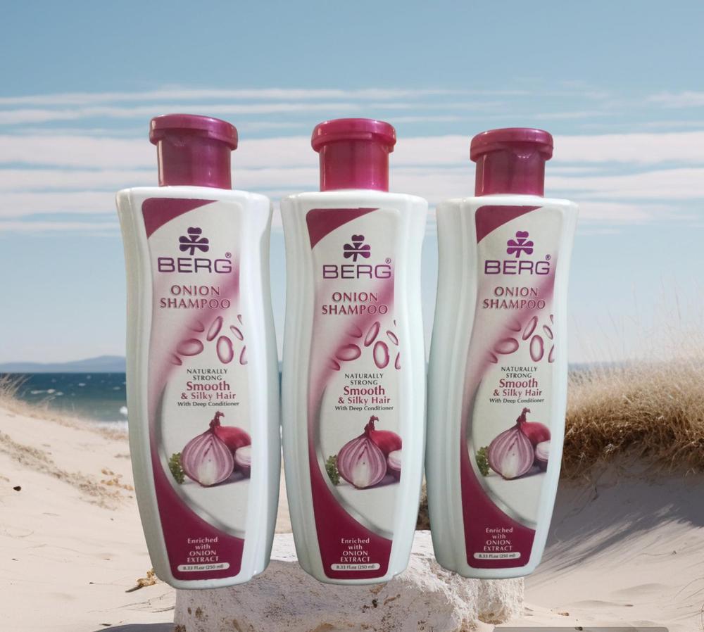 Premium Onion Shampoo Pack 3 Bottles for Hair Fall Control