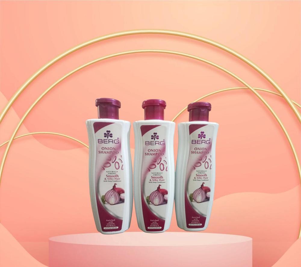 Premium Onion Shampoo Pack 3 Bottles for Hair Fall Control