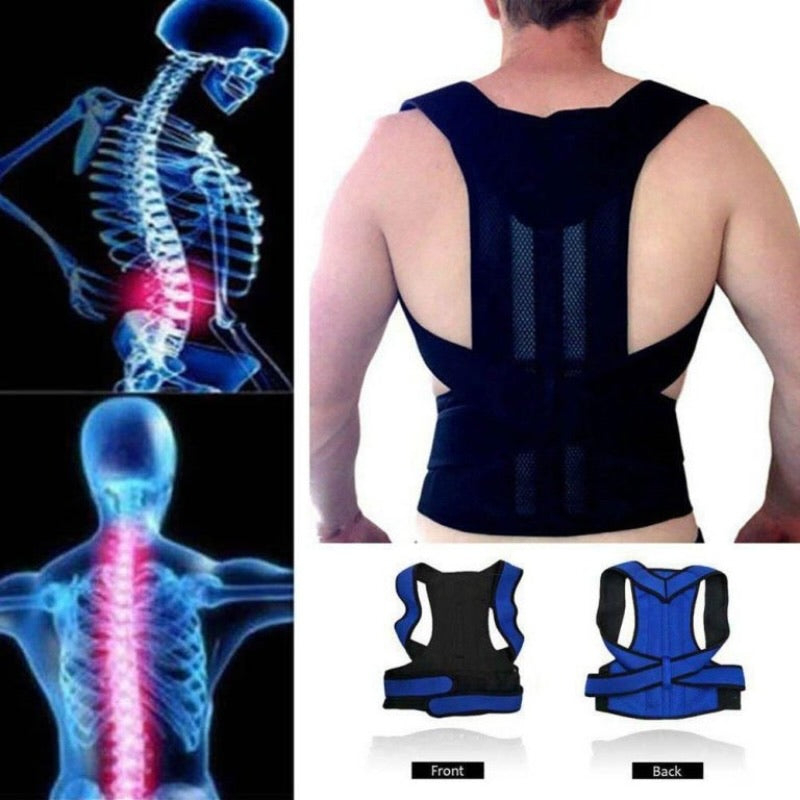 Back Pain Relief Posture Corrector Belt | Adjustable Support for Spine, Shoulder & Lumbar Alignment | XL