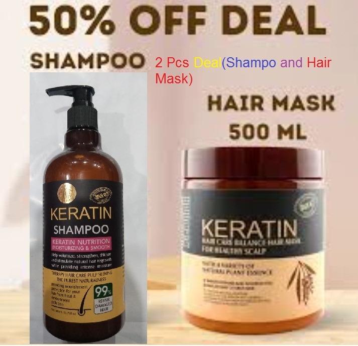 Premium Kertain Hair Care Set 500ml Shampoo + Mask