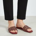 Maroon Gemstone Women's Slides Size 36-41