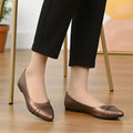 Brown Women's Flat Heels for Office Wear