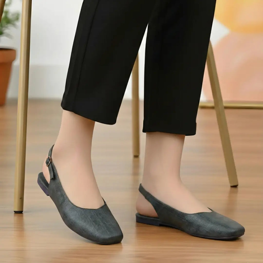 Slingback Shoes - 046 - Green