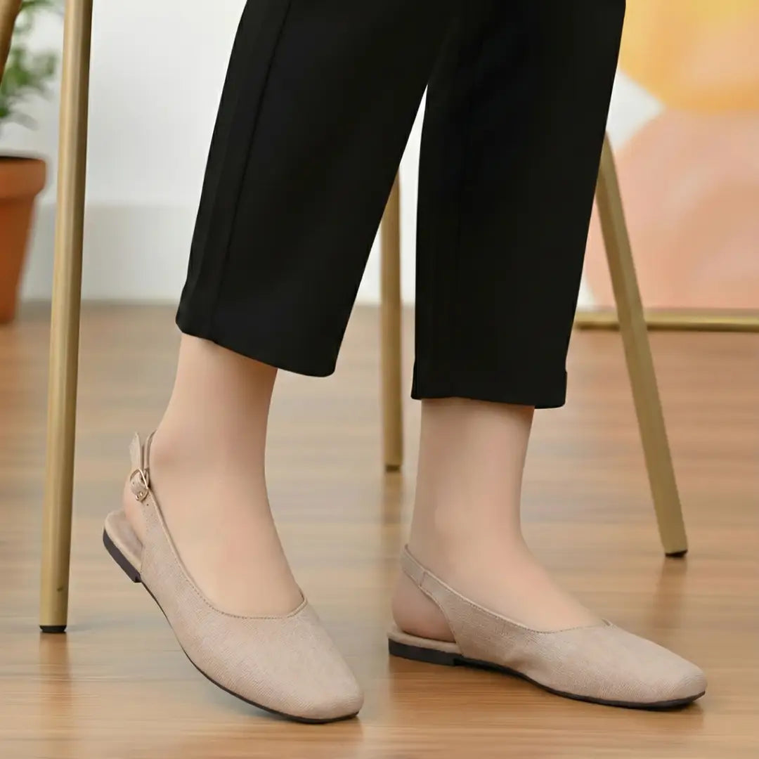 Slingback Shoes - 046 - Fawn