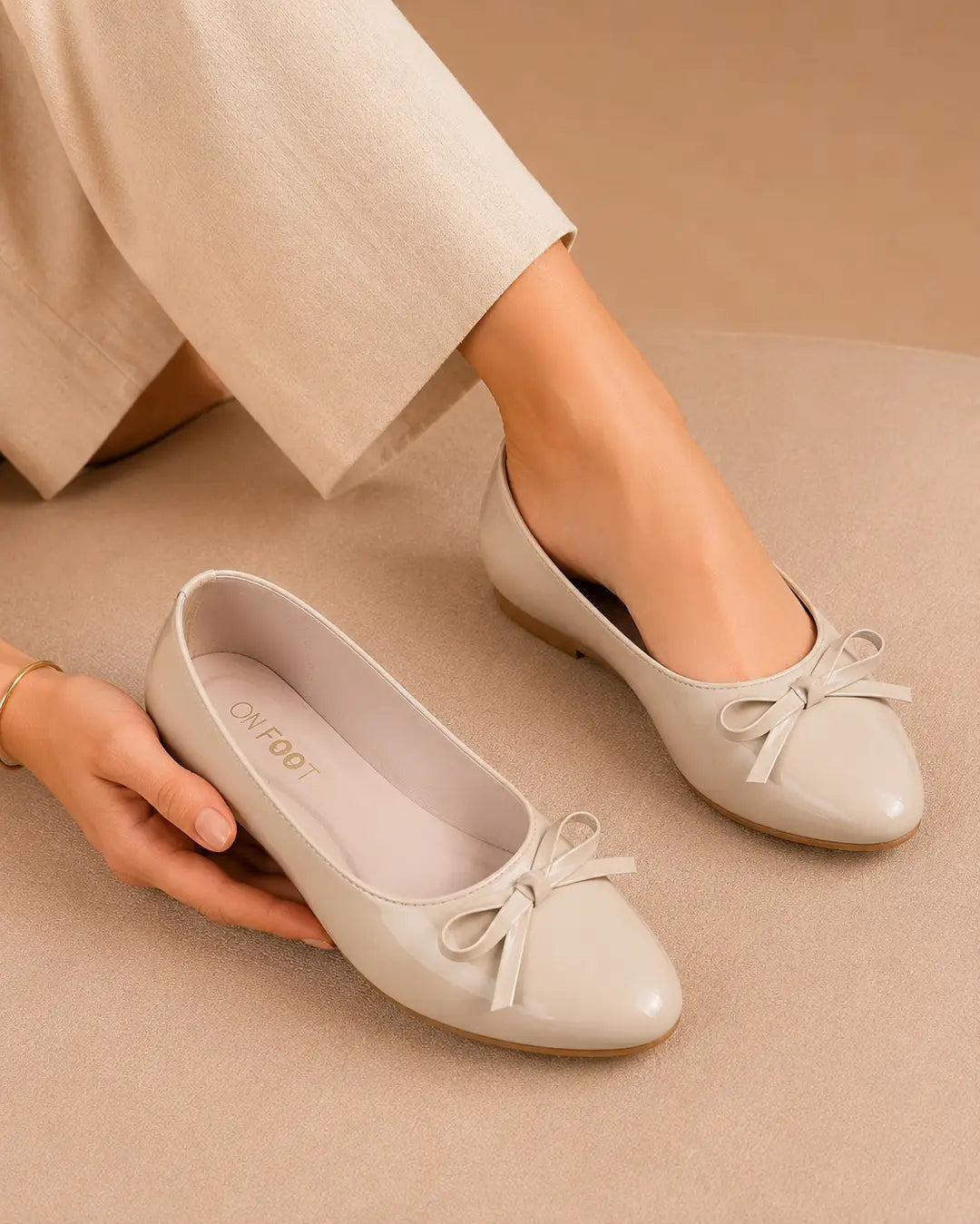 Stylish Ballerina Pumps - 074 - Fawn