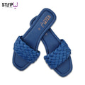Blue Rexine Flat Flats Size 40 Pakistan