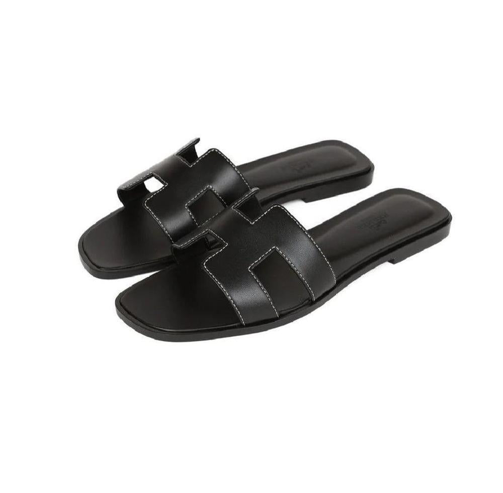 Black Rexine Flat Flats for Women, Semi-Formal, Lightweight, Comfortable, Available Sizes 6-11