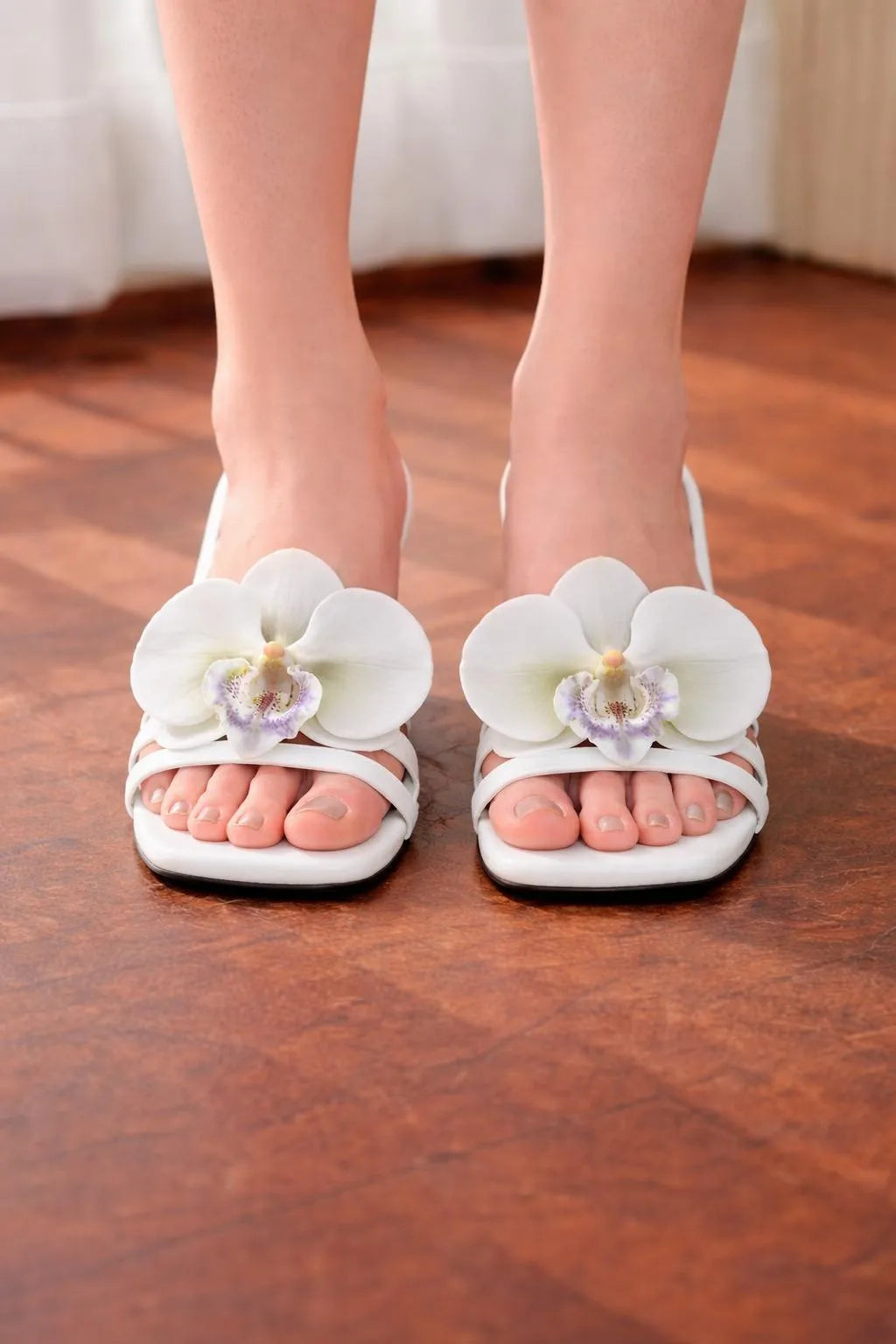 White Orchid Heels for Women Casual Formal Wear