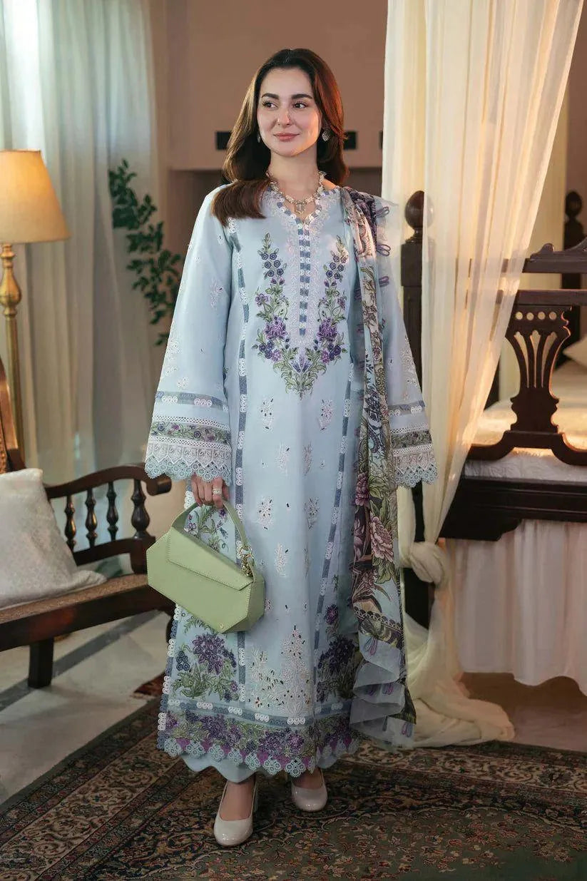 Unstitched Chikankari Lawn Suit for Women Eid Wedding