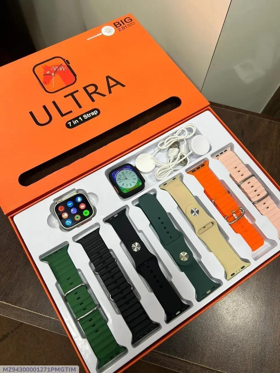 7In1 Smart Watch with 7 Color Bands