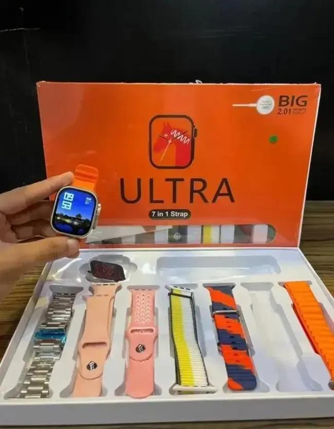 7In1 Smart Watch with 7 Color Bands