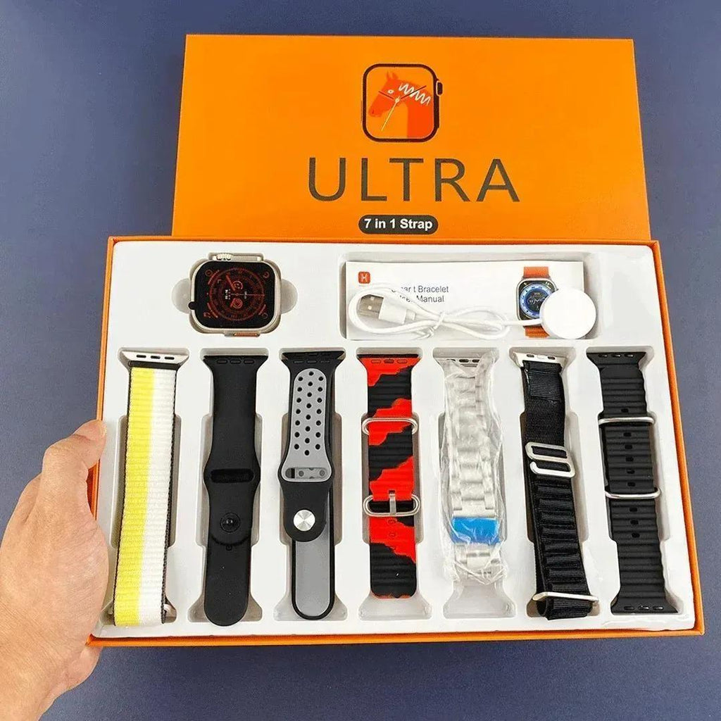 7In1 Smart Watch with 7 Color Bands