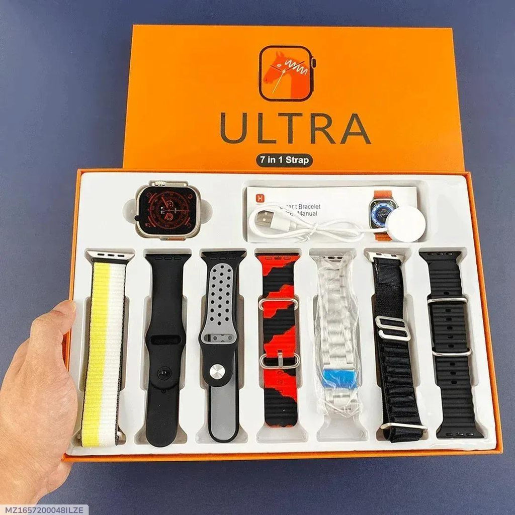 7In1 Smart Watch with 7 Color Bands