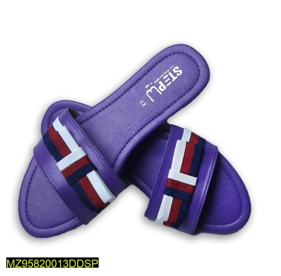 Purple Striped Sandals for Women Casual Wear Pakistan