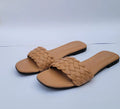 Brown Woven Flat Sandals for Women Pakistan