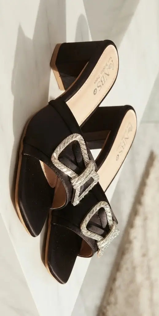 Women's Microfiber Fancy Block Heels