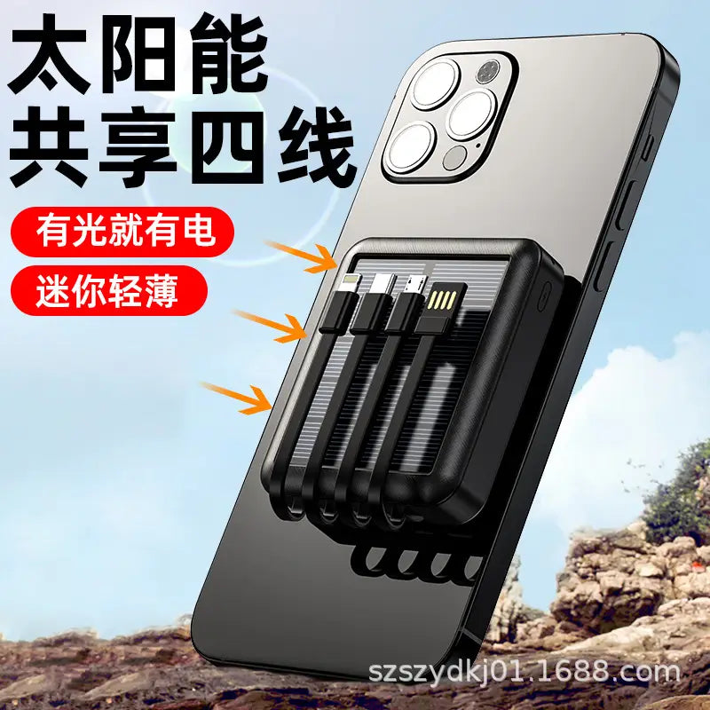 Solar Mini Power Bank 20000mA Outdoor Use