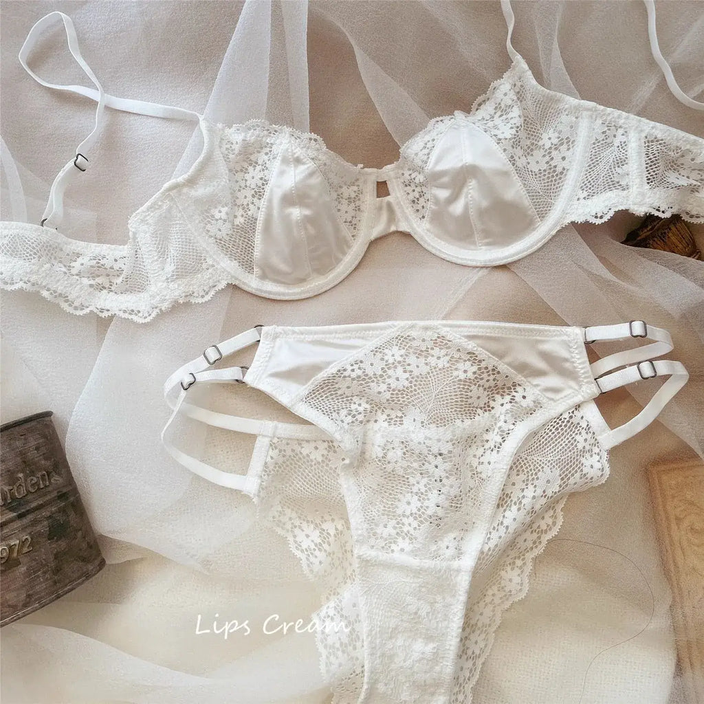 Ultra-Thin Lace Underwear for Big Chest Support