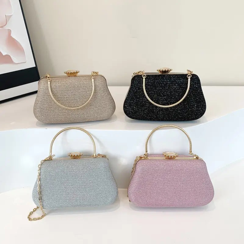 2024 Summer Shoulder Bag Black High-End Textured Crossbody