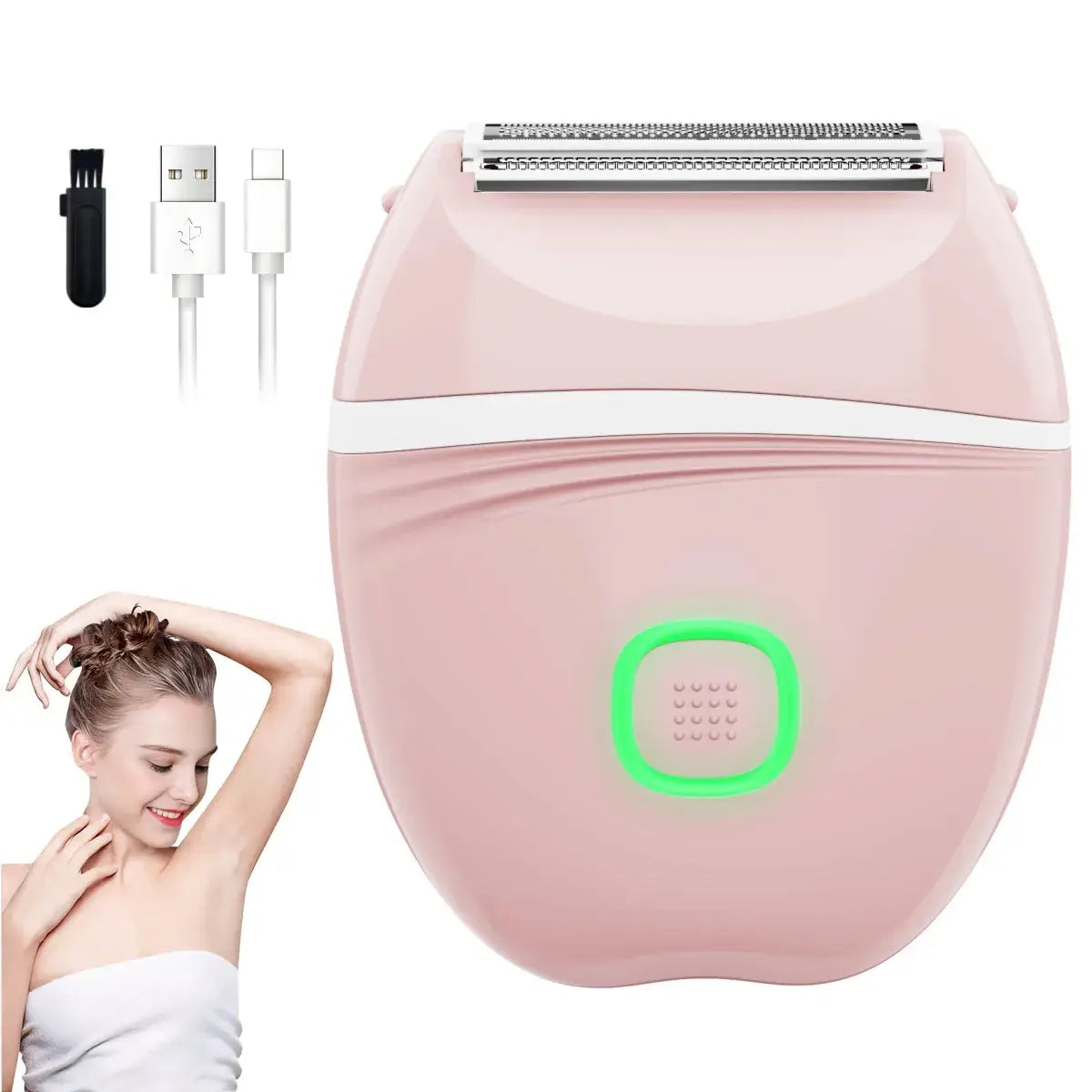 Pink Electric Hair Removal Device for Women