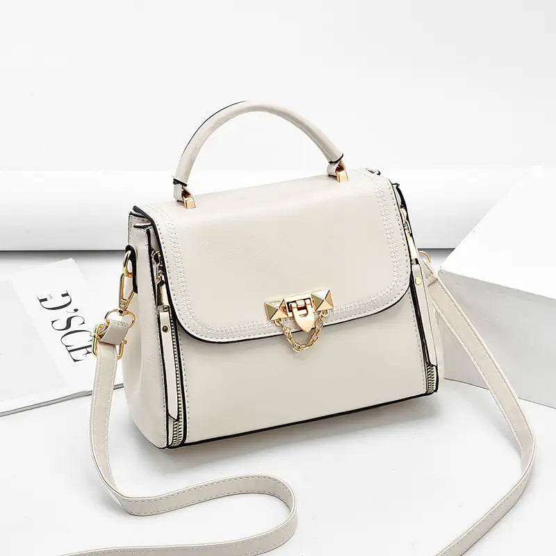 Pink Leather Shoulder Bag for Women 2021