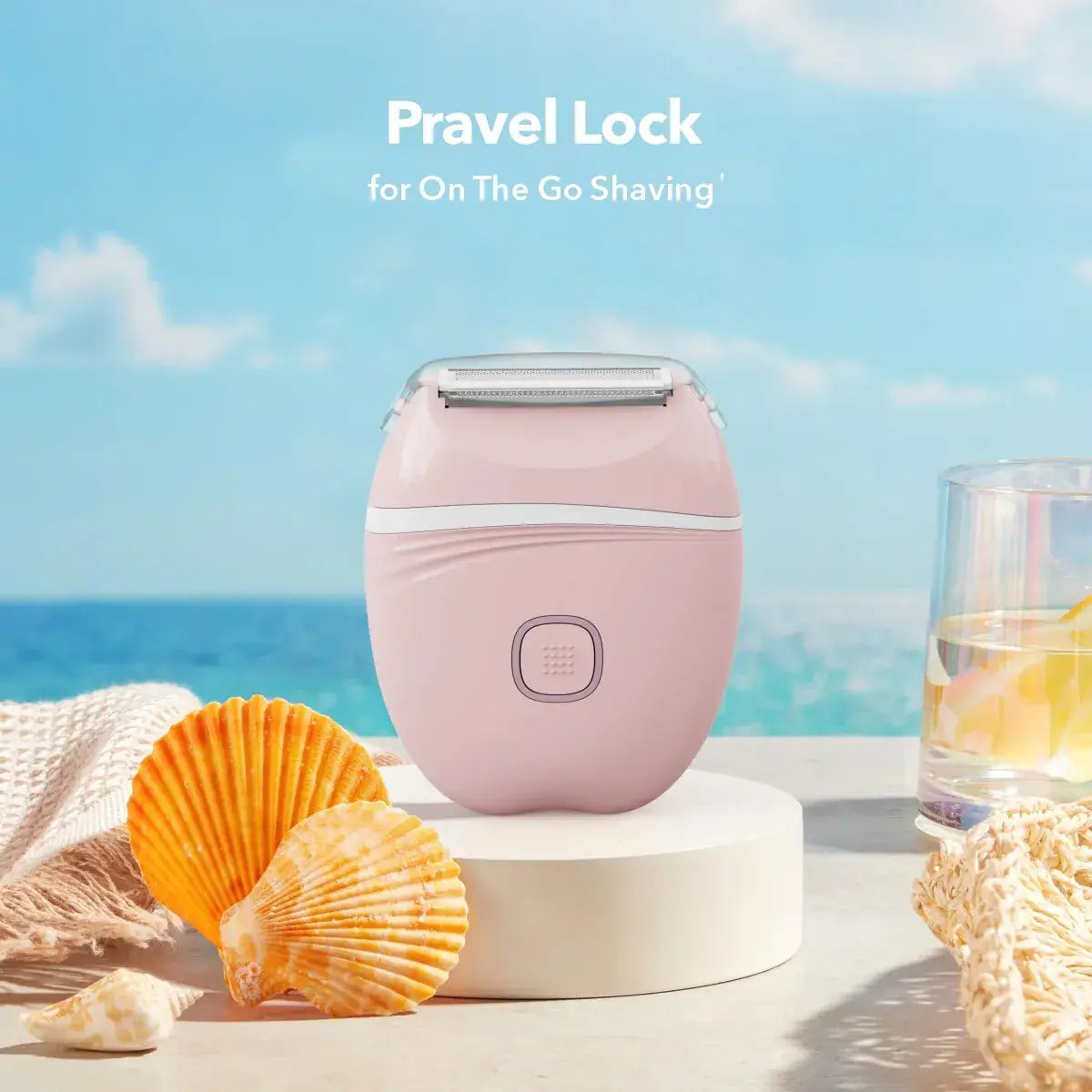 Pink Electric Hair Removal Device for Women