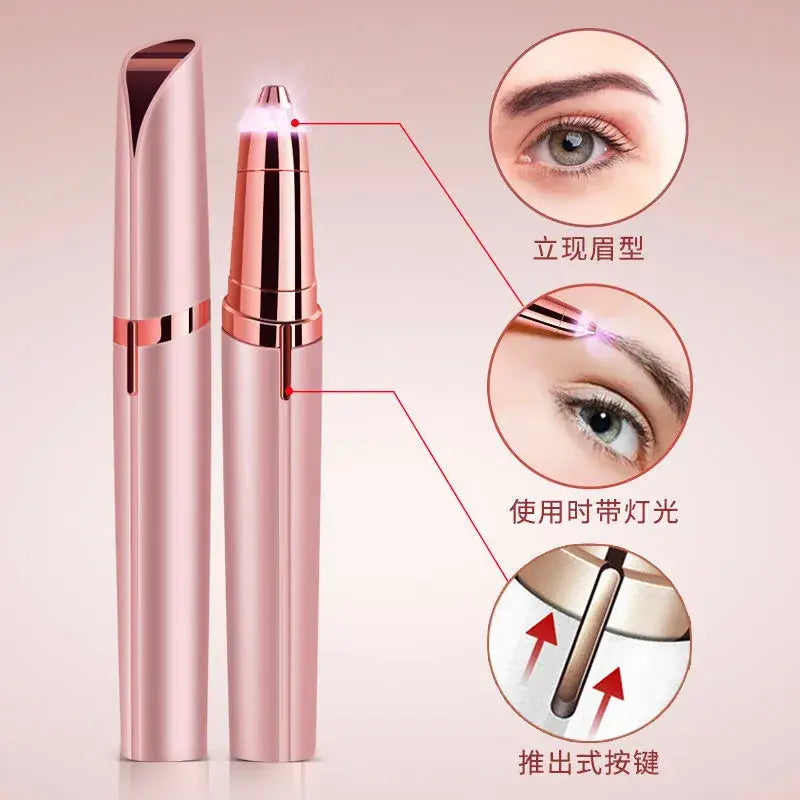 Electric Eyebrow Trimmer for Women Rose Gold