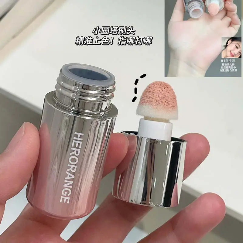 Korean Matte Blush Liquid Orange Low Saturation