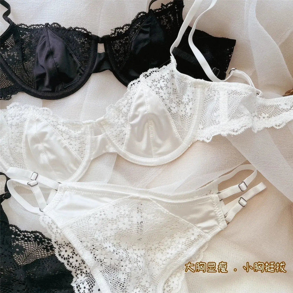 Ultra-Thin Lace Underwear for Big Chest Support