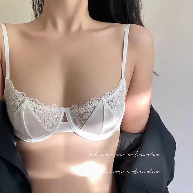 Ultra-Thin Lace Underwear for Big Chest Support
