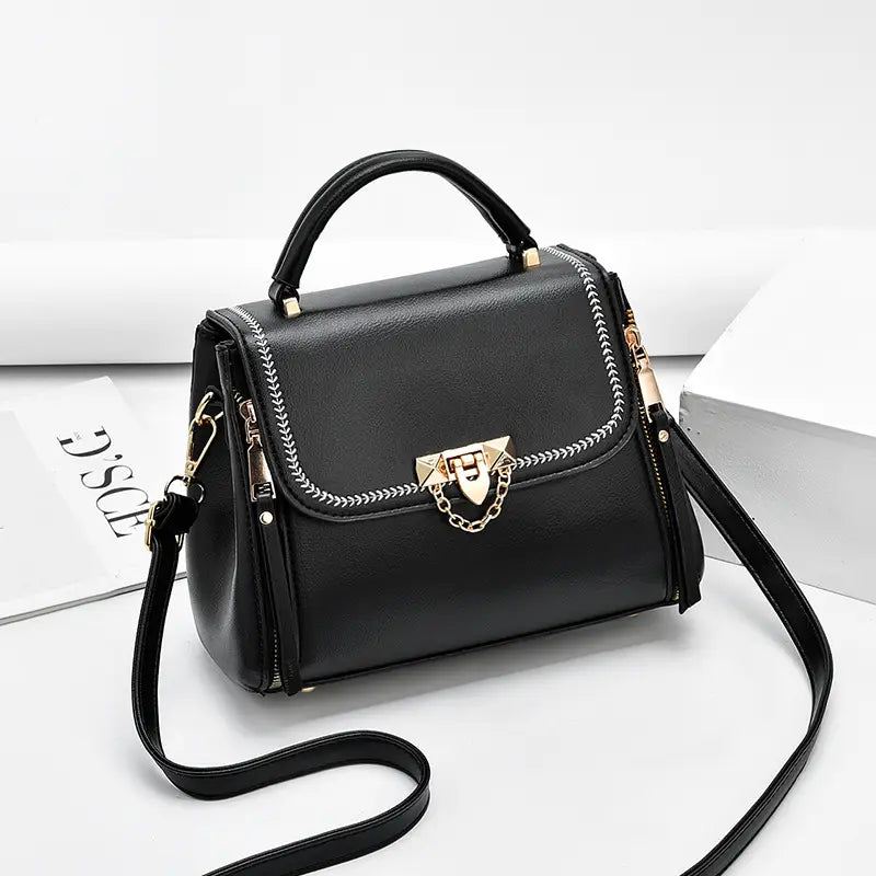 Pink Leather Shoulder Bag for Women 2021