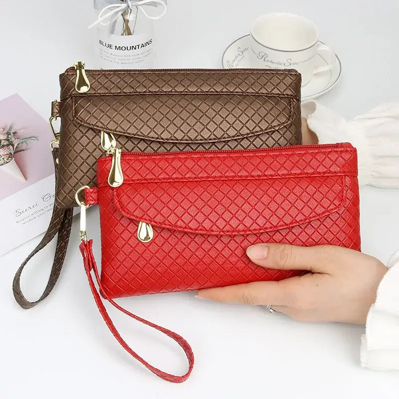 Red Korean Style Mini Phone Purse for Women