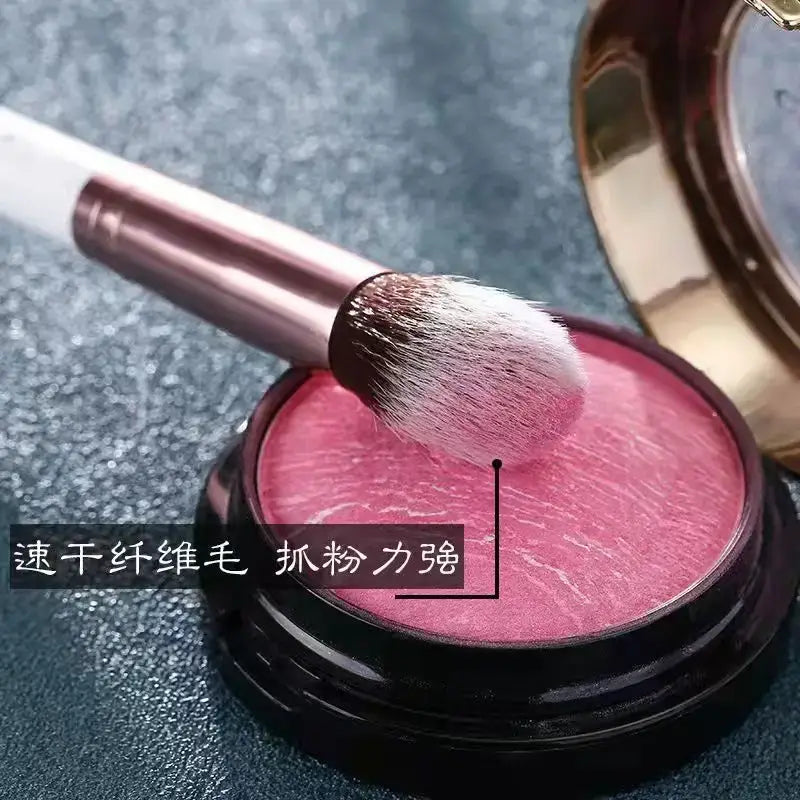 Marble Contour Brush with Fur Brush for Makeup