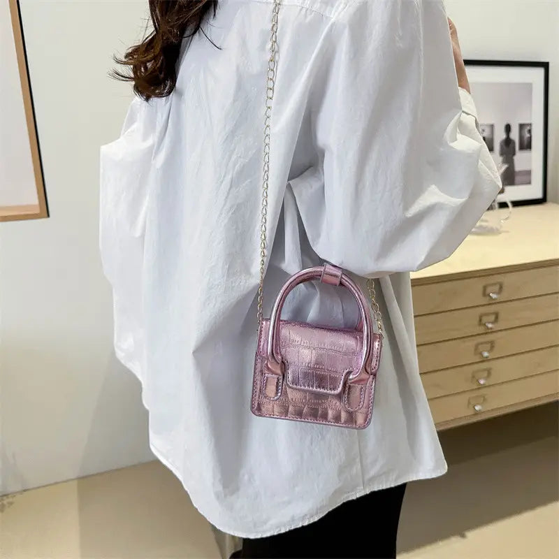 Pink Korean Style Crossbody Bag for Women