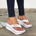 Women Red Wedge Sandals Summer European American