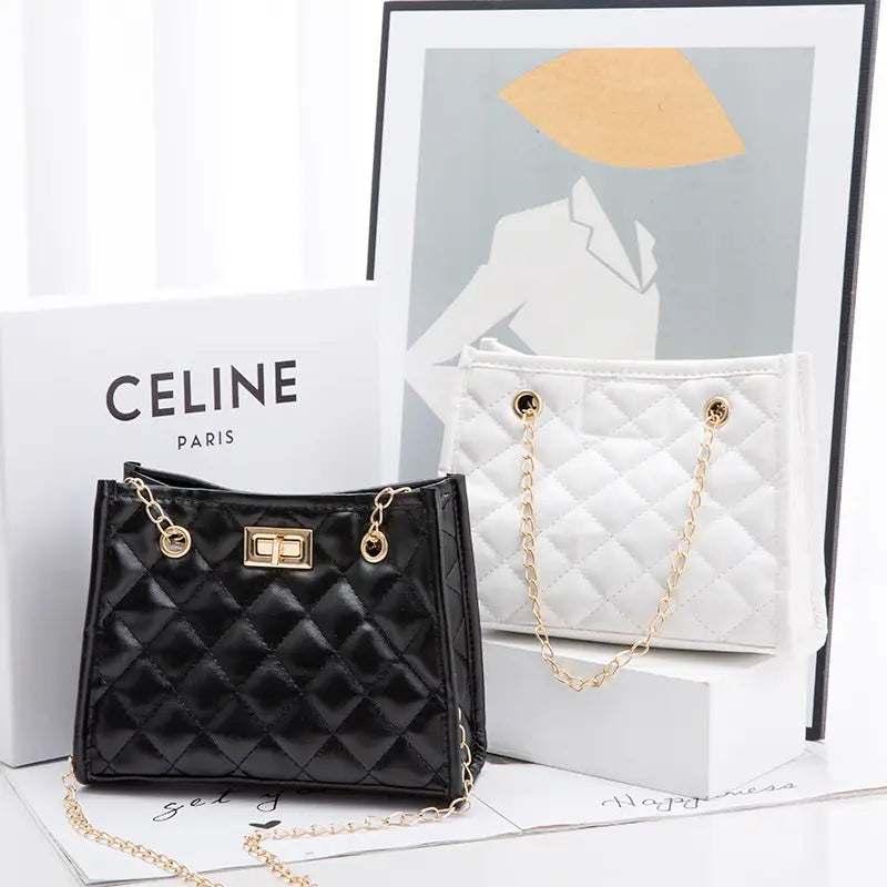 Red Quilted Chain Bag for Women 2023