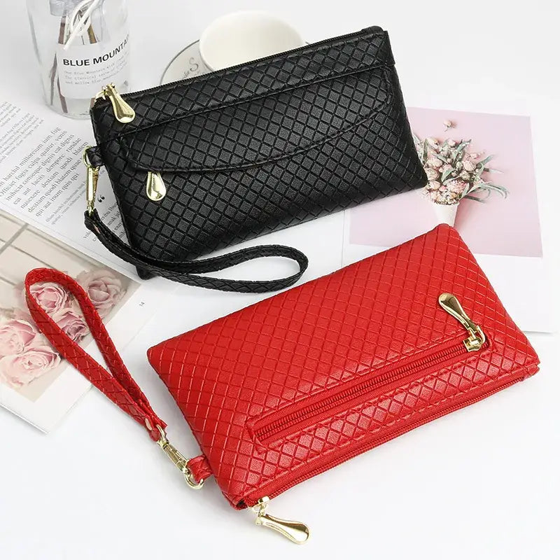 Red Korean Style Mini Phone Purse for Women