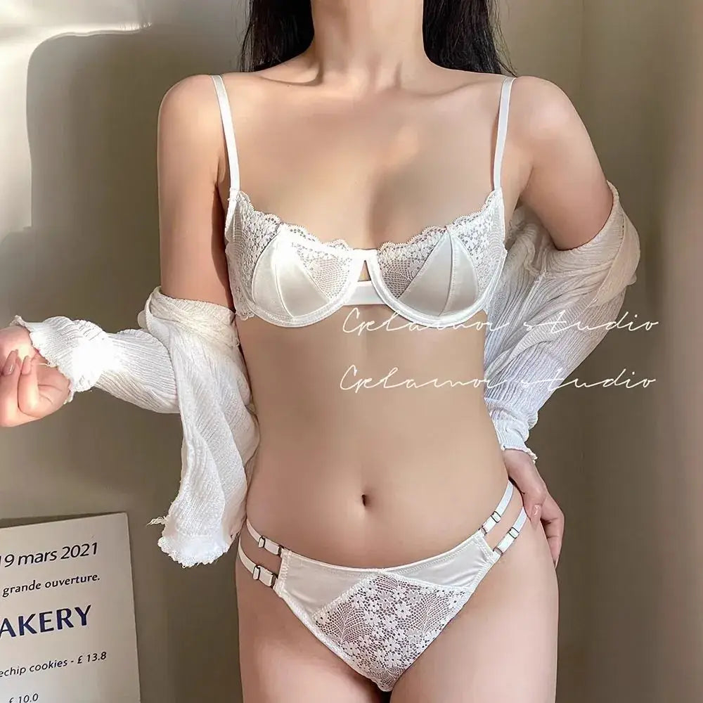 Ultra-Thin Lace Underwear for Big Chest Support