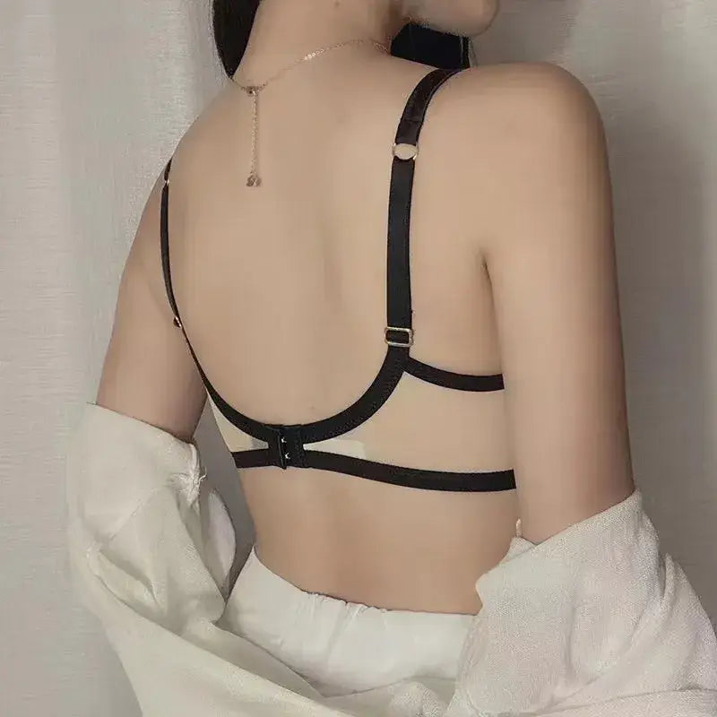 French Style Lace Bra Suit Women Sexy Big Chest Small