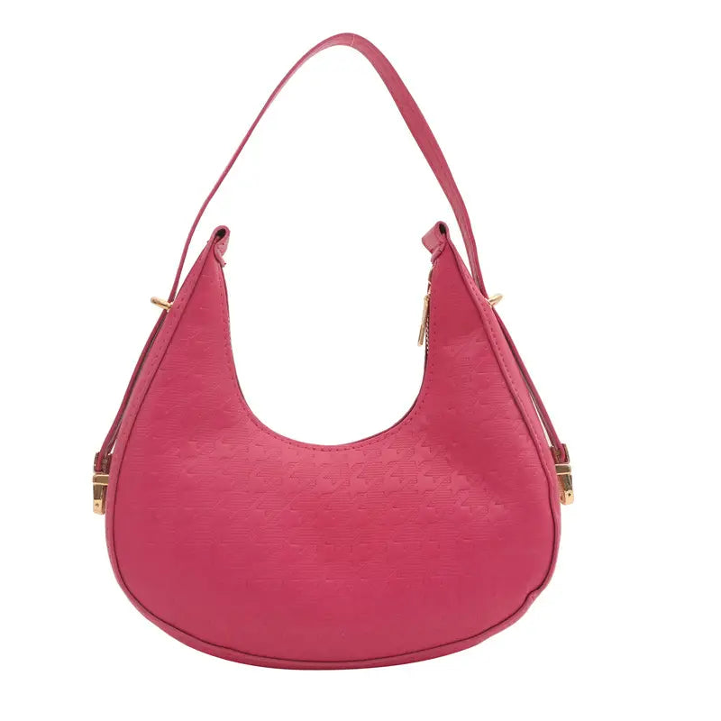 Green Embossed Shoulder Bag for Women 2025