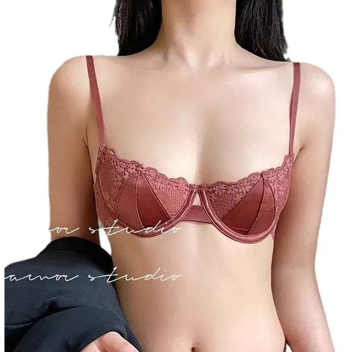 Ultra-Thin Lace Underwear for Big Chest Support