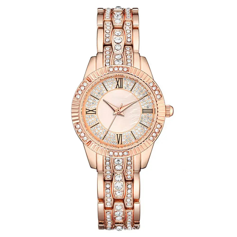 2022 Luxury Women's Watch with Rhinestone Bracelet