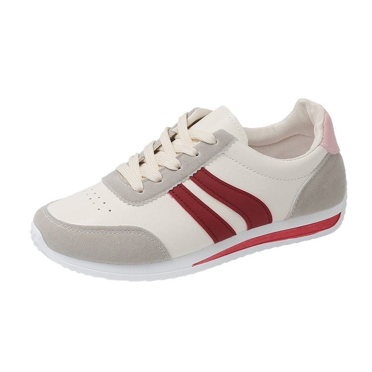 2026 Autumn New Lace-Up Casual Sports Shoes Soft-Soled Running Shoes Versatile Student Shoes Flat Non-Slip Women's Shoes