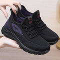 Spring New Women's Shoes, Breathable Fly-Knit Lightweight and Comfortable Walking Shoes, Middle-Aged and Elderly Mom's Shoes, Sports and Casual Shoes