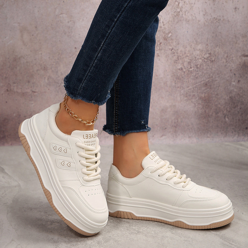 Cross-Border Large Size Summer New Breathable Casual Sports Shoes Thick-Soled Versatile Student Shoes Soft-Soled Non-Slip Running Shoes for Women