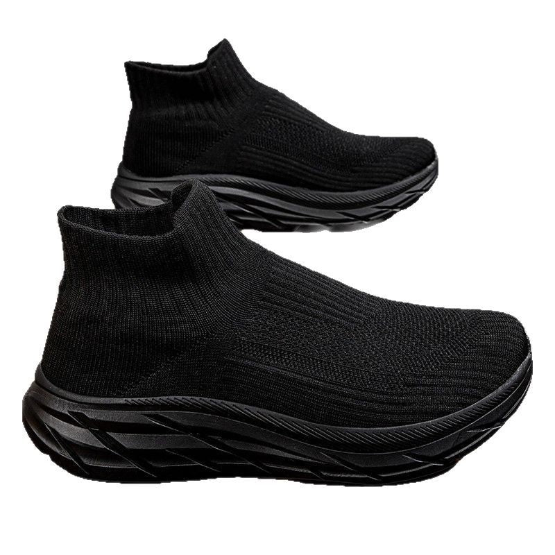 2025 Foreign Trade New Casual Shoes Thick Sole Increased Slip-on Women's Shoes Lazy Lovers Socks Mouth sneaker