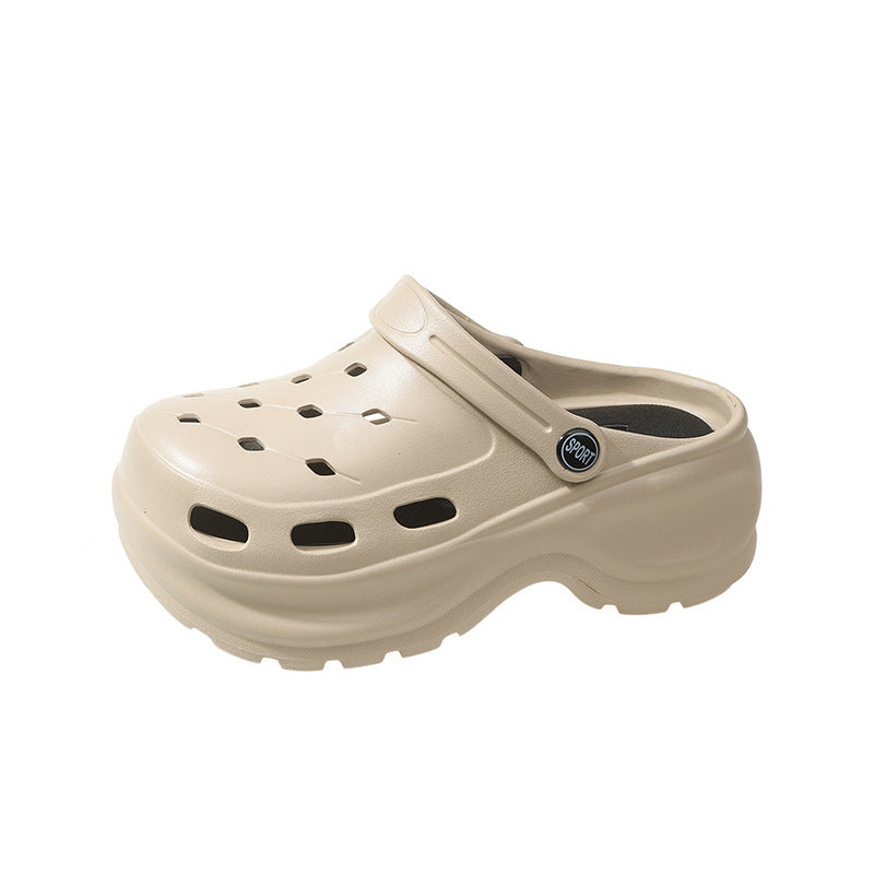 Thick Bottom Flip-Flops Men's Outer Wear Summer 2024 New Fashionable High-end Non-slip Beach Wear-resistant Small Height-increasing Slippers