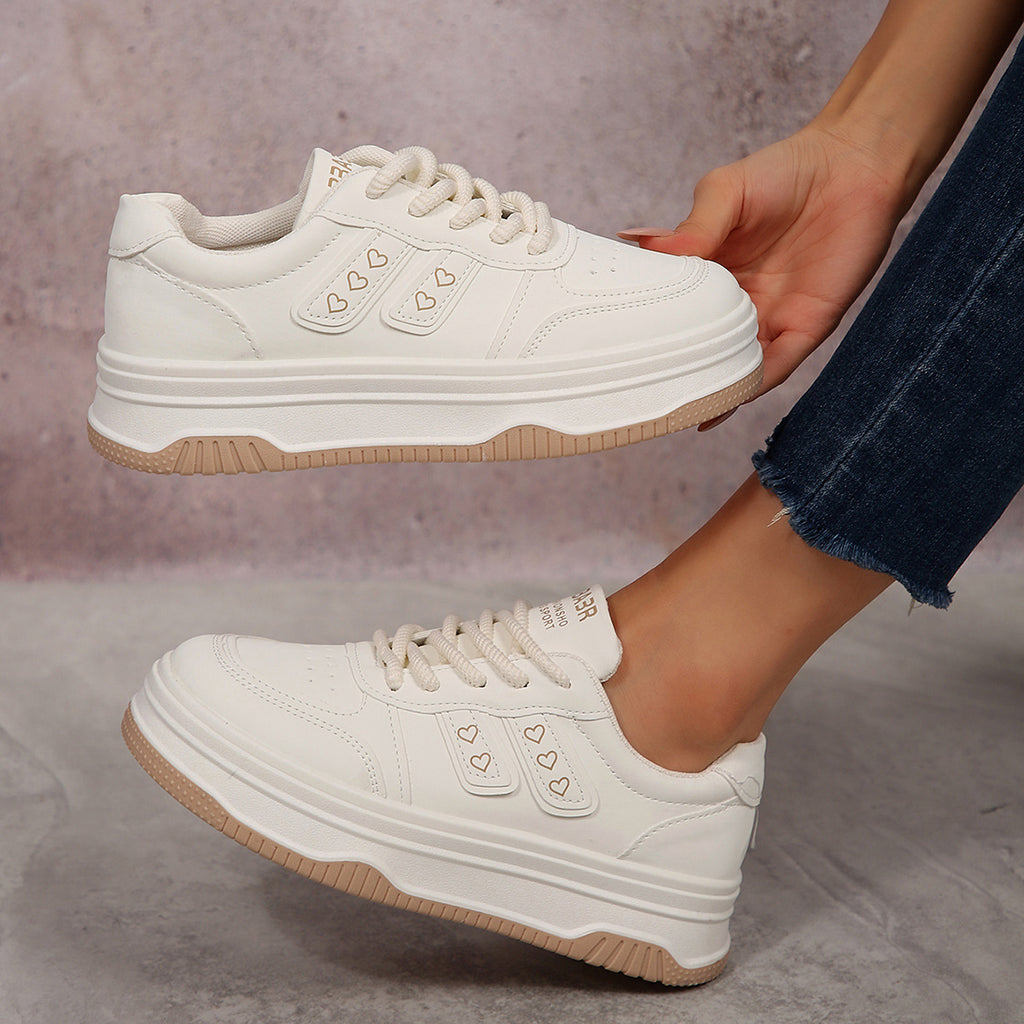 Cross-Border Large Size Summer New Breathable Casual Sports Shoes Thick-Soled Versatile Student Shoes Soft-Soled Non-Slip Running Shoes for Women