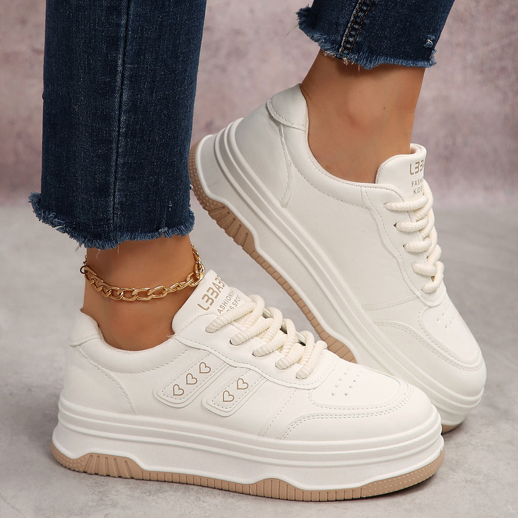 Cross-Border Large Size Summer New Breathable Casual Sports Shoes Thick-Soled Versatile Student Shoes Soft-Soled Non-Slip Running Shoes for Women